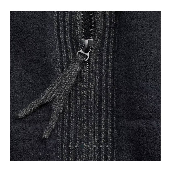 NWT allbirds The Hoodie full zip merino wool hooded sweater - XL - black - XL - Picture 6 of 9